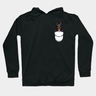 Funny Pocket Dog Doberman Hoodie